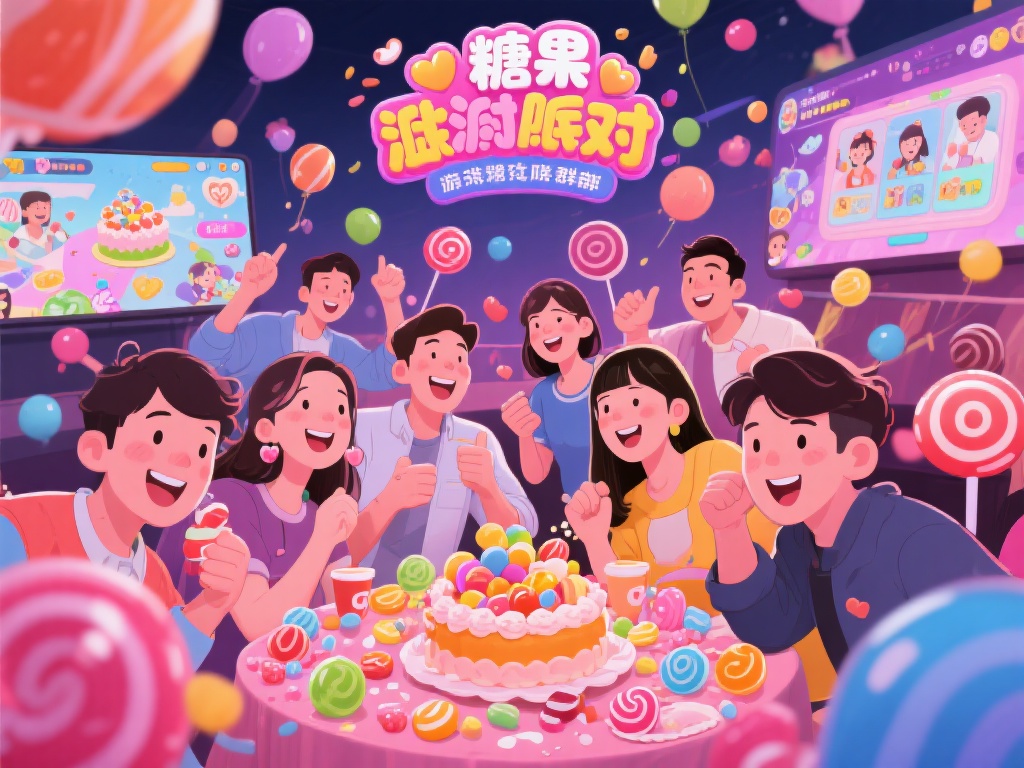 加入糖果派对群，畅聊欢乐世界趣事