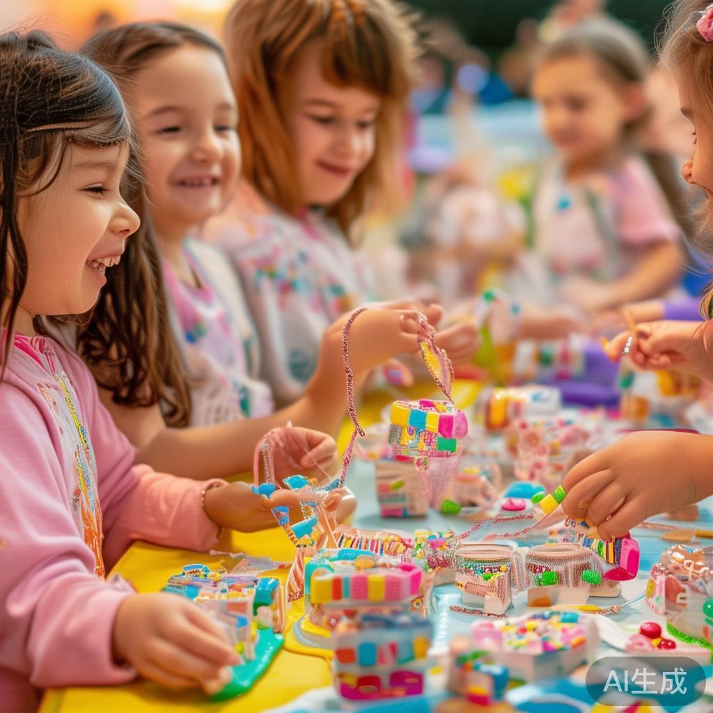 此外，可以设立手工DIY区域，让孩子们亲手制作糖果