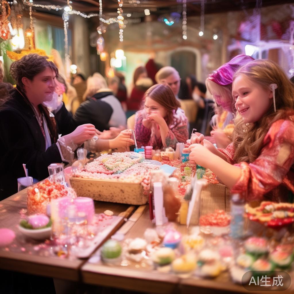 在这场以“童话甜蜜欢乐”为主题的节日盛宴中，丰富的