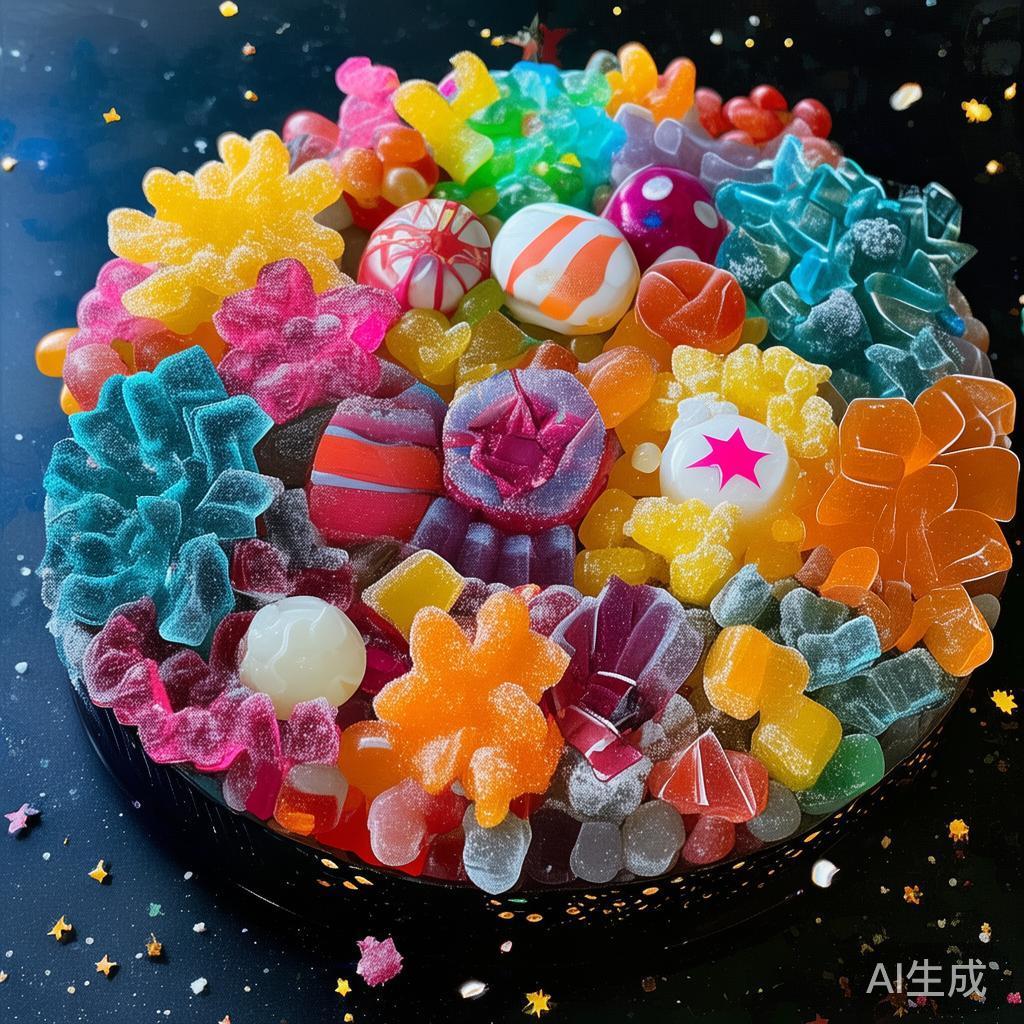 银河糖果派对:开启星际奇幻甜点盛宴的美味之旅 除了外观设计,味道的搭配同样讲究。融合不同口感的糖
