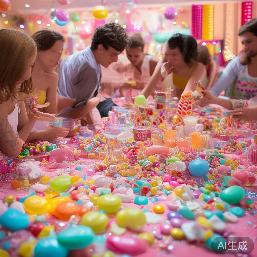 夜晚甜蜜狂欢:尽享精彩绝伦的梦幻糖果派对盛宴 一个精彩的糖果派对不仅依靠美食,更需要趣味互动来点